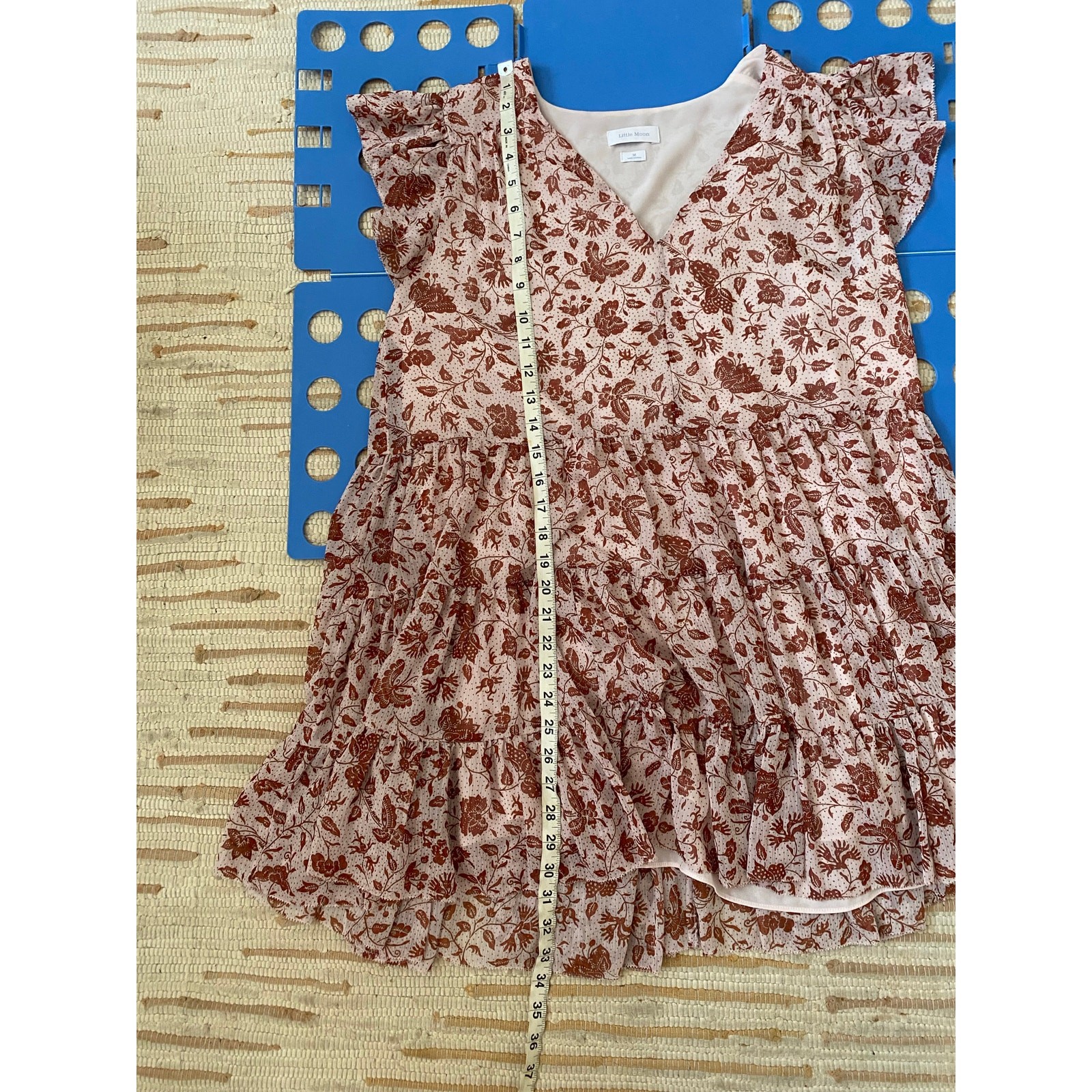 Aritzia Little Moon Pink Floral Rhea Mini Dress Size Medium