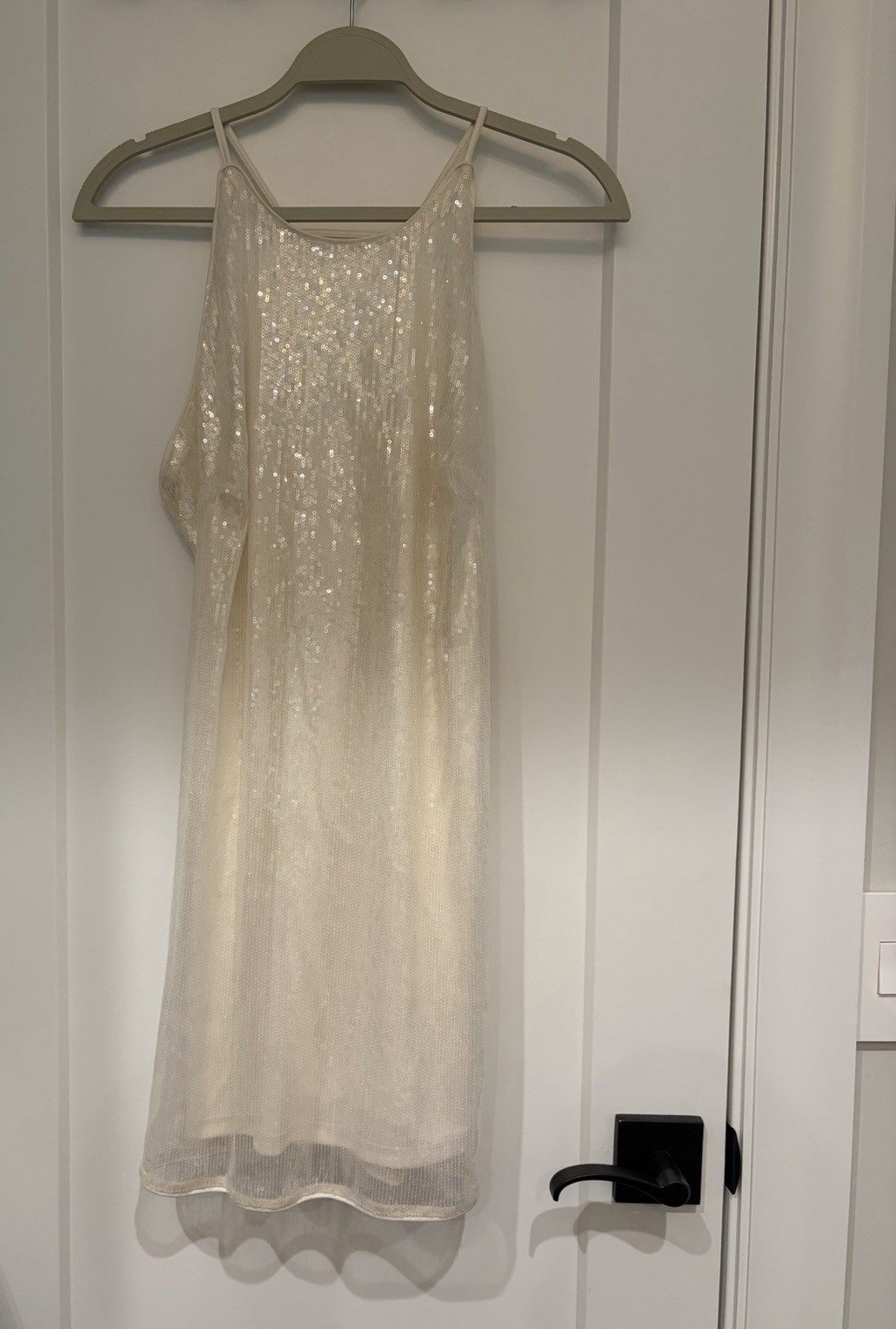 SHIMMERY CREAM SEQUIN DRESS – TAG STILL ON