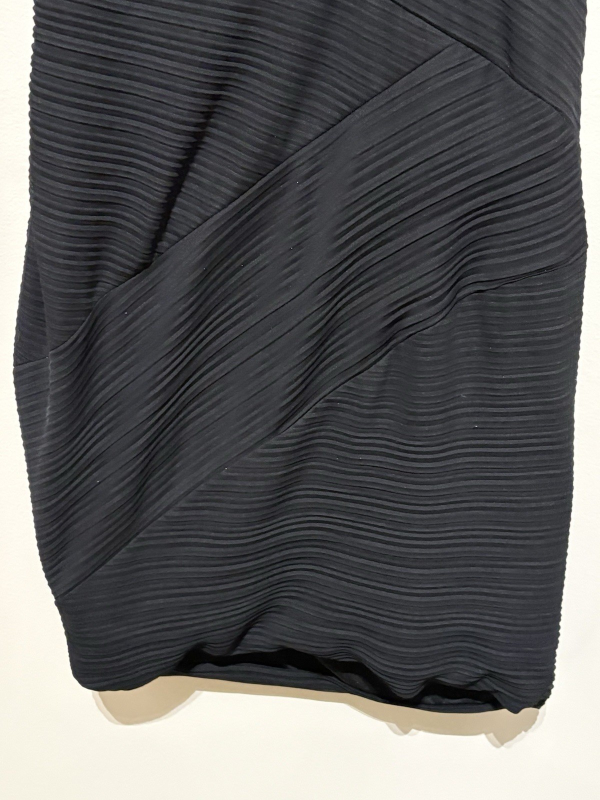 DECODE 1.8 Asymmetrical Neckline Sheath Dress Size 8 With Beaded Accent Lined
