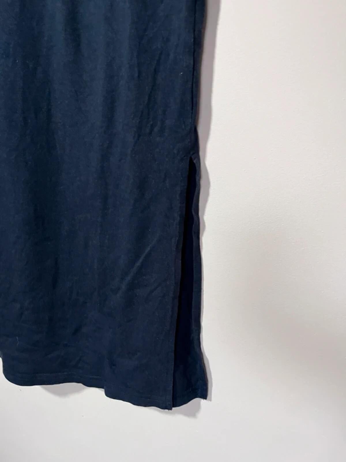 Hush Navy Cotton Modal V-Neck Maxi Dress – Size S, UK 8