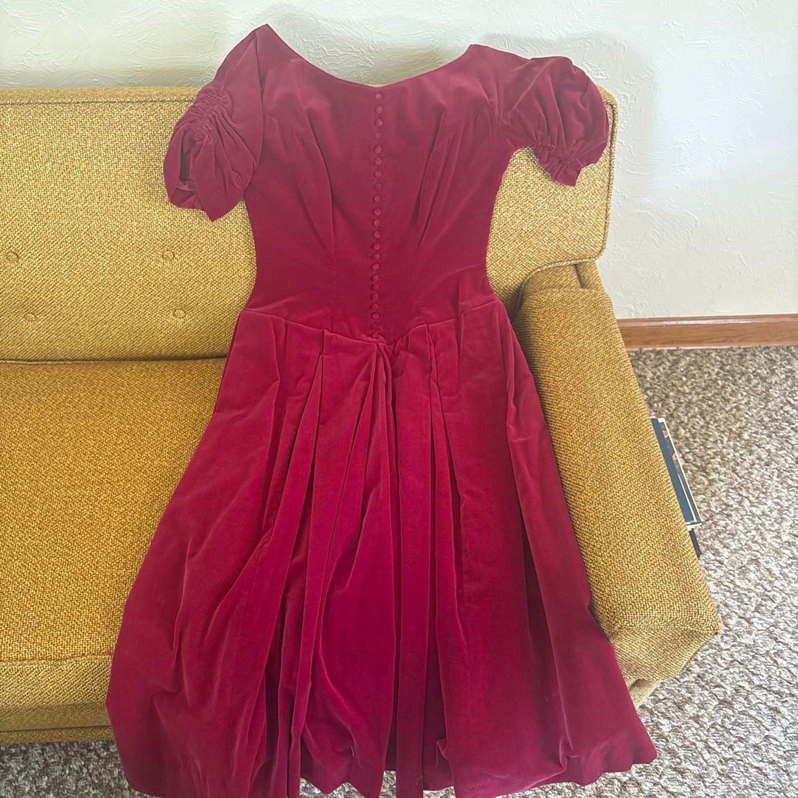 Unbranded Women’s Red and Burgundy Dress