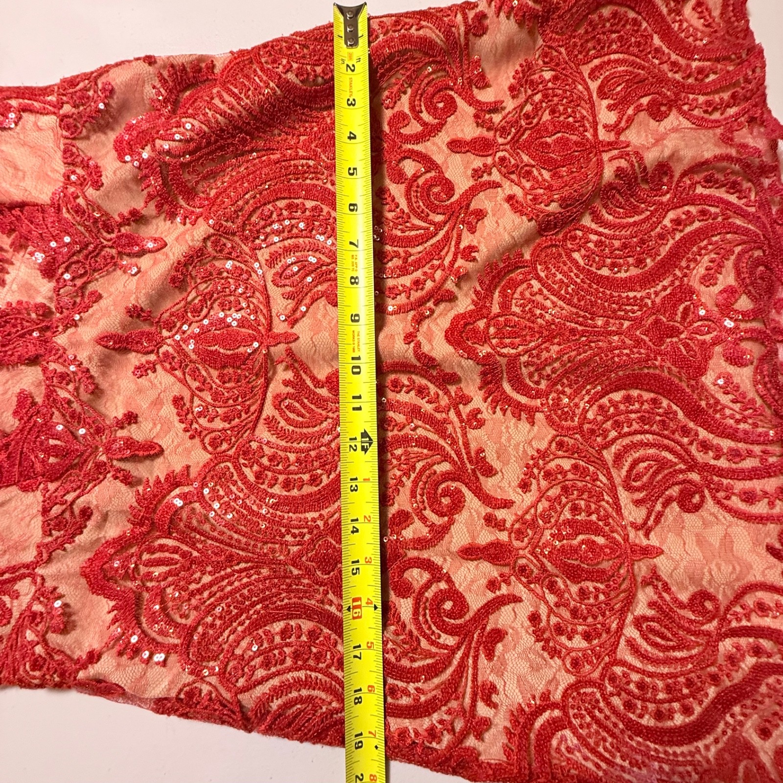 Free People Night Shimmer Mini Dress Embroidered Sequin Cocktail NWT Women 8 Red