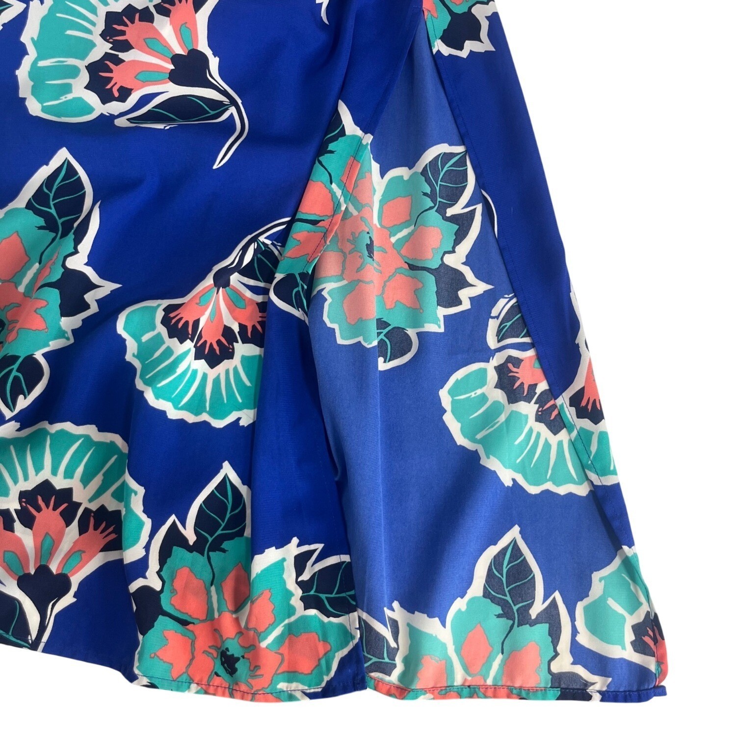 Pink Owl Floral Maxi Dress Small Blue Summer Sleeveless