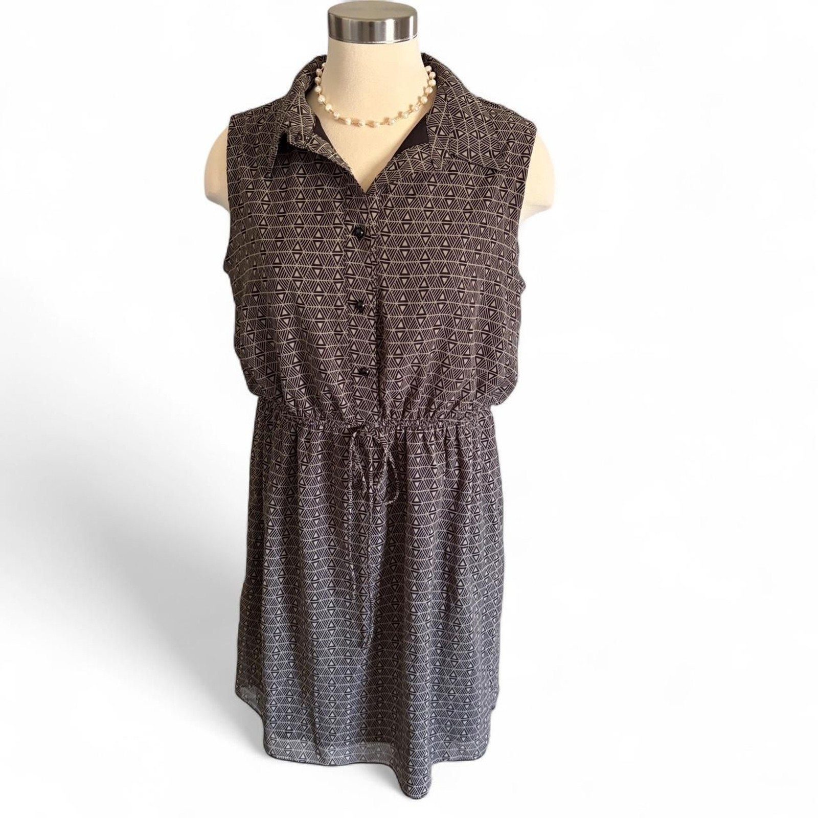 Enfocus-studio Women’s Brown and Black Dress