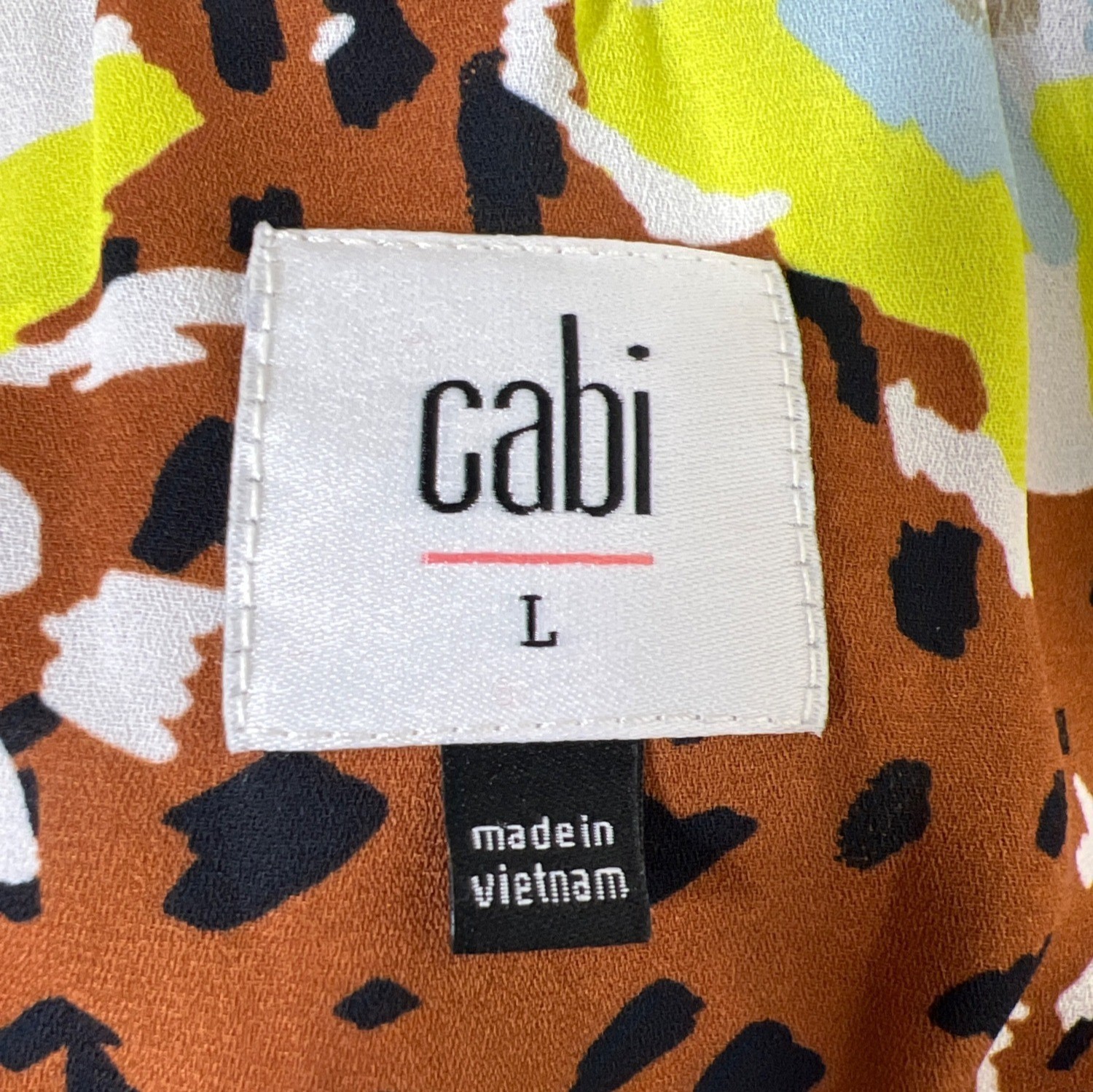 CABI Patchwork Sleeveless Dress Multicolor Sz L #6642 NWOT
