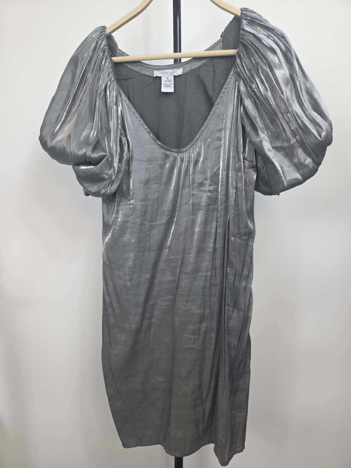 Vertigo Paris Puffy Sleeve Dress Size M