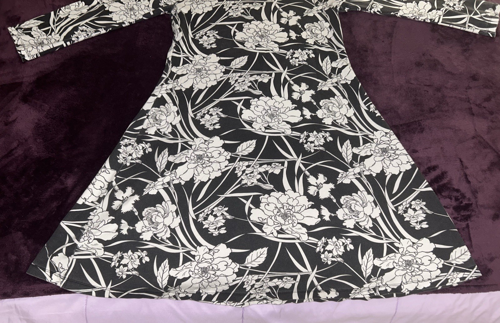 VTG Early 2000’s Bryn Walker Long Sleeve Long Floral Dress-Excellent-M-Unworn