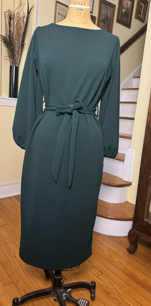 Favlux Green Midi Dress – Medium
