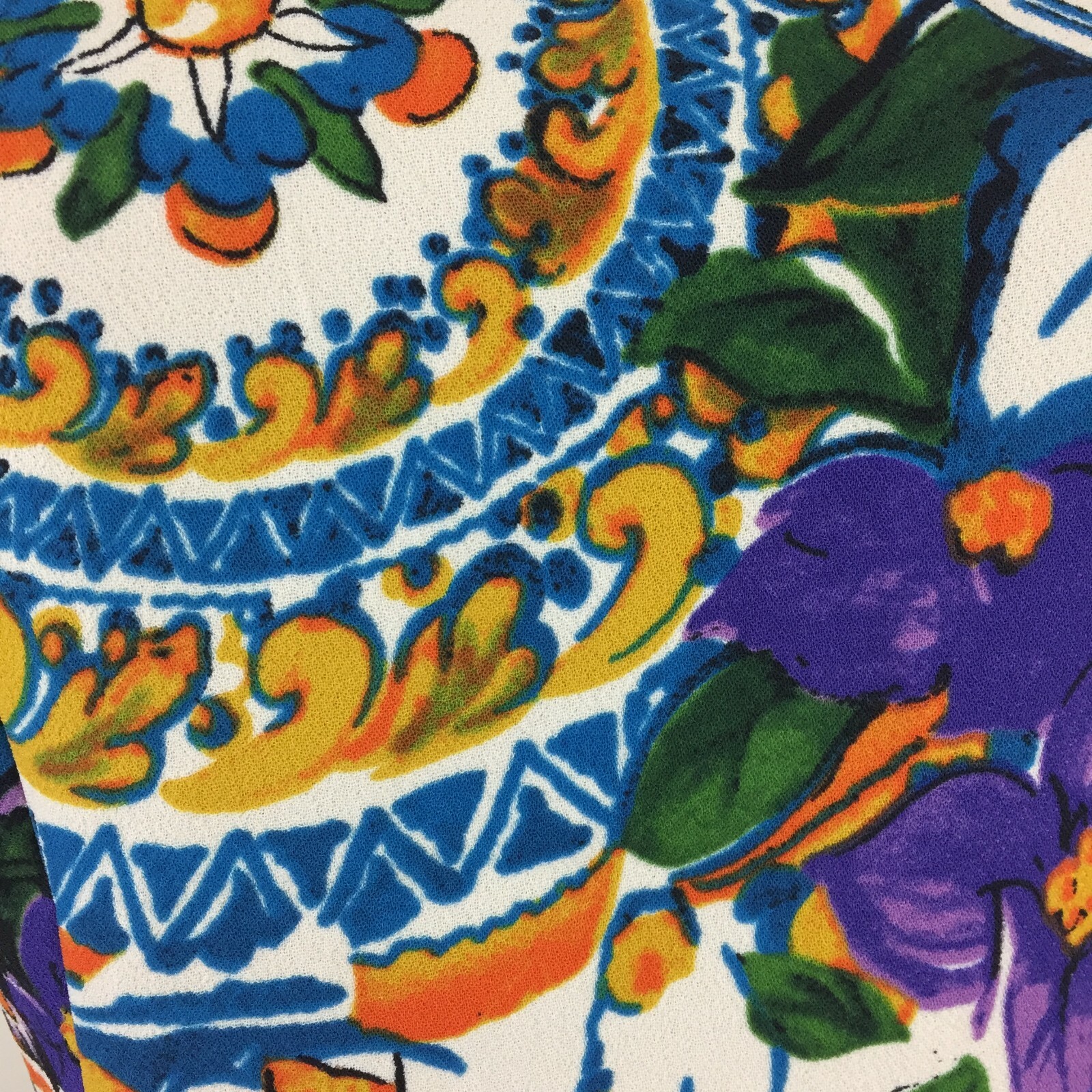 NWT I. MADELINE Multi-Color Print Short Sleeve Lined Dress Womens sz Small