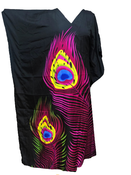 Free Size plus size Kaftan Holiday Dress Beach Cover up fits 16,18,20,22,24