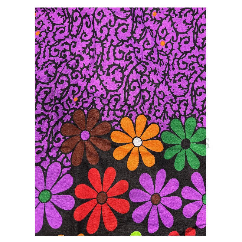Purple Ankara Infinity Gown | One Size (L–XXL)