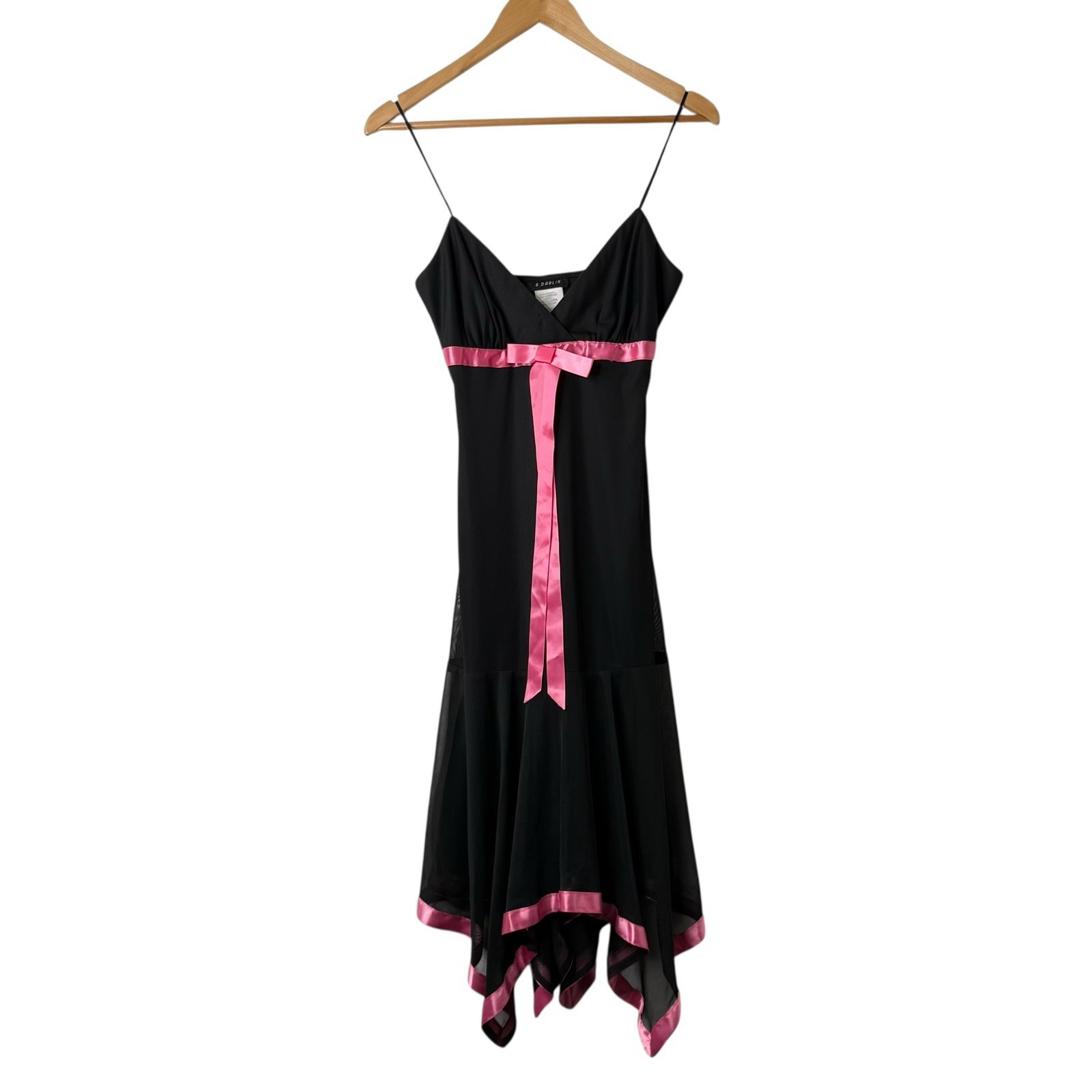 VTG B Darlin Y2K Babydoll Dress Womens 3/4 Fairy Coquette Whimsigoth Romantic