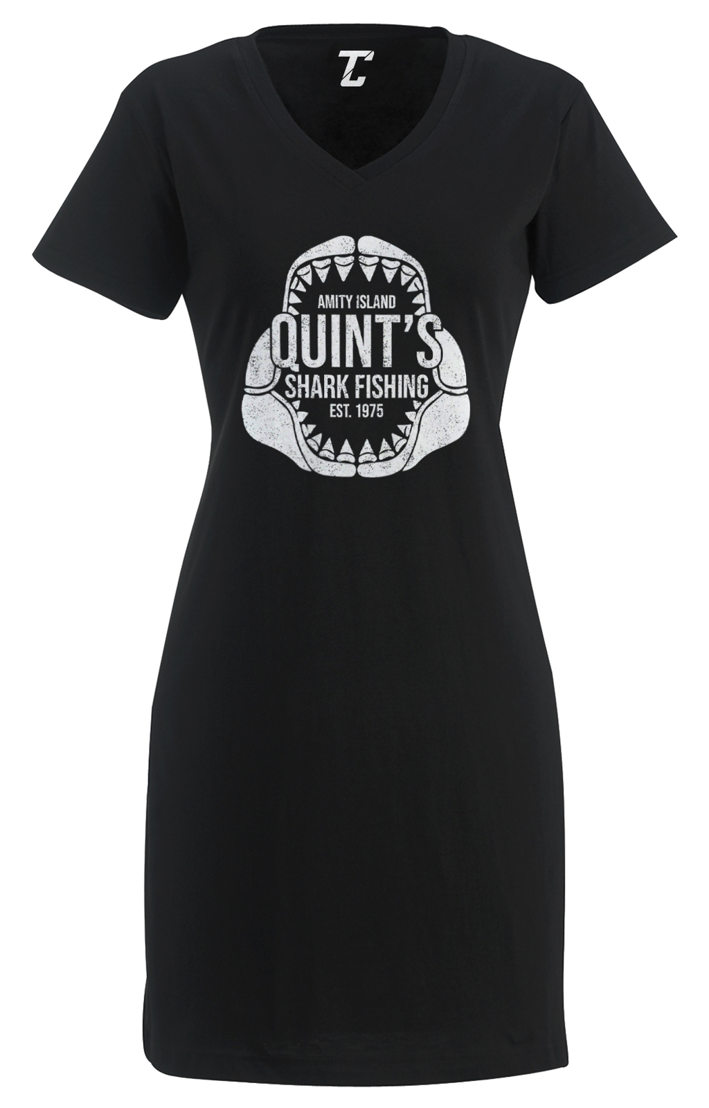 Quint’s Shark Fishing – Amity Island Parody Ocean Boat Women’s Dress
