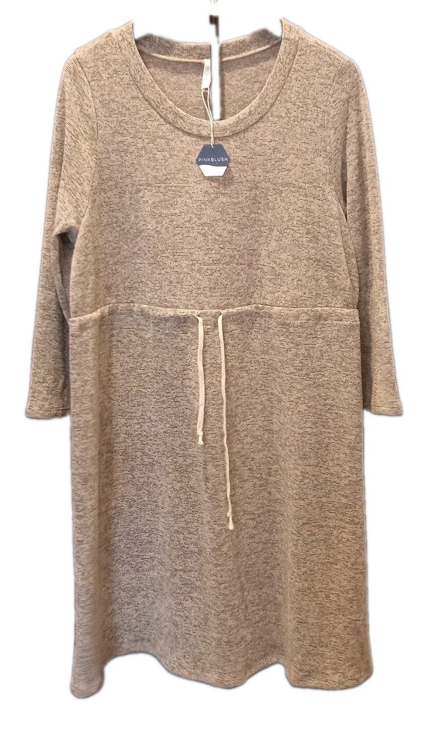 Pinkblush Granite Heather Gray Maternity Dress Women’s Size XL