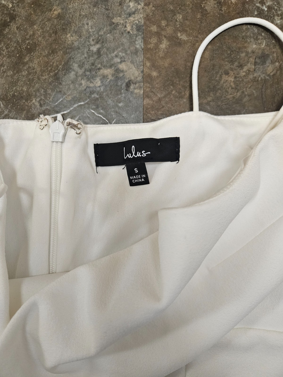 Lulus White Mini Dress With Spaghetti Straps Pleats in Front And Back