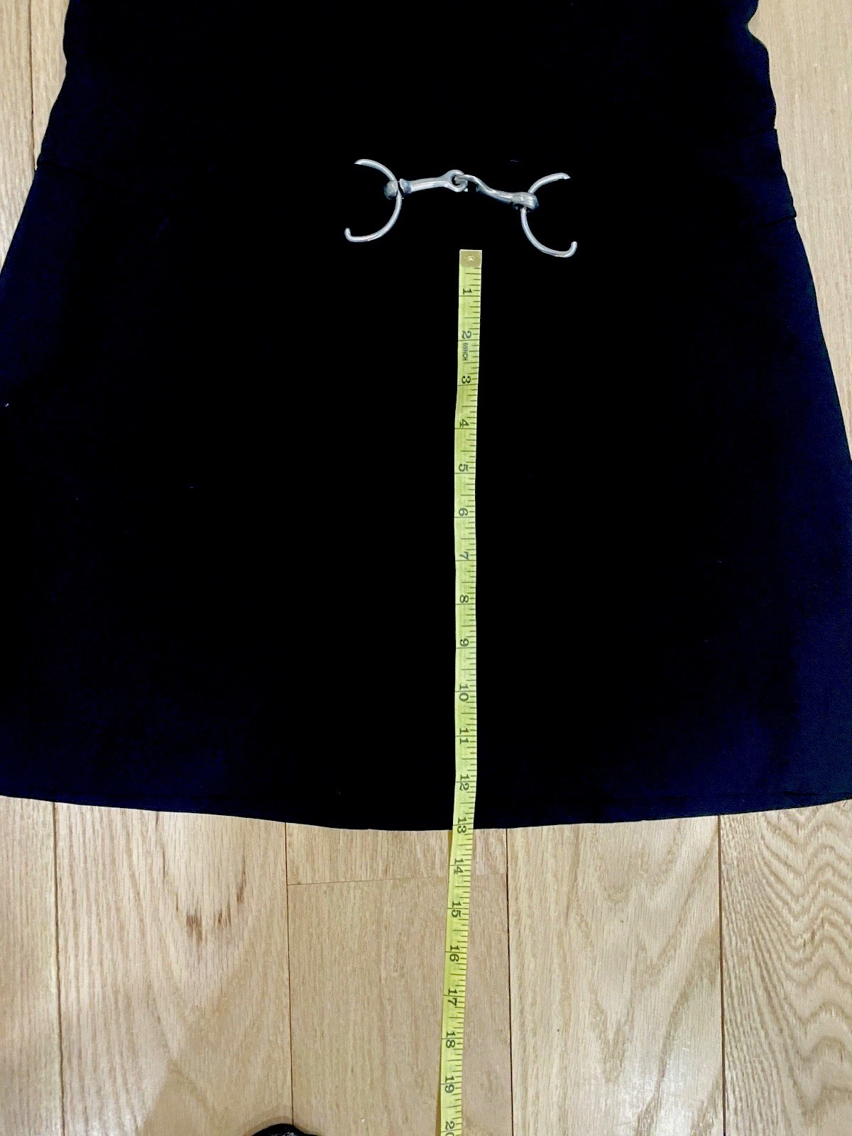 Vintage 90s Kenar Black Sleeveless Mini Dress Drop Waist Mod Size 8 LBD