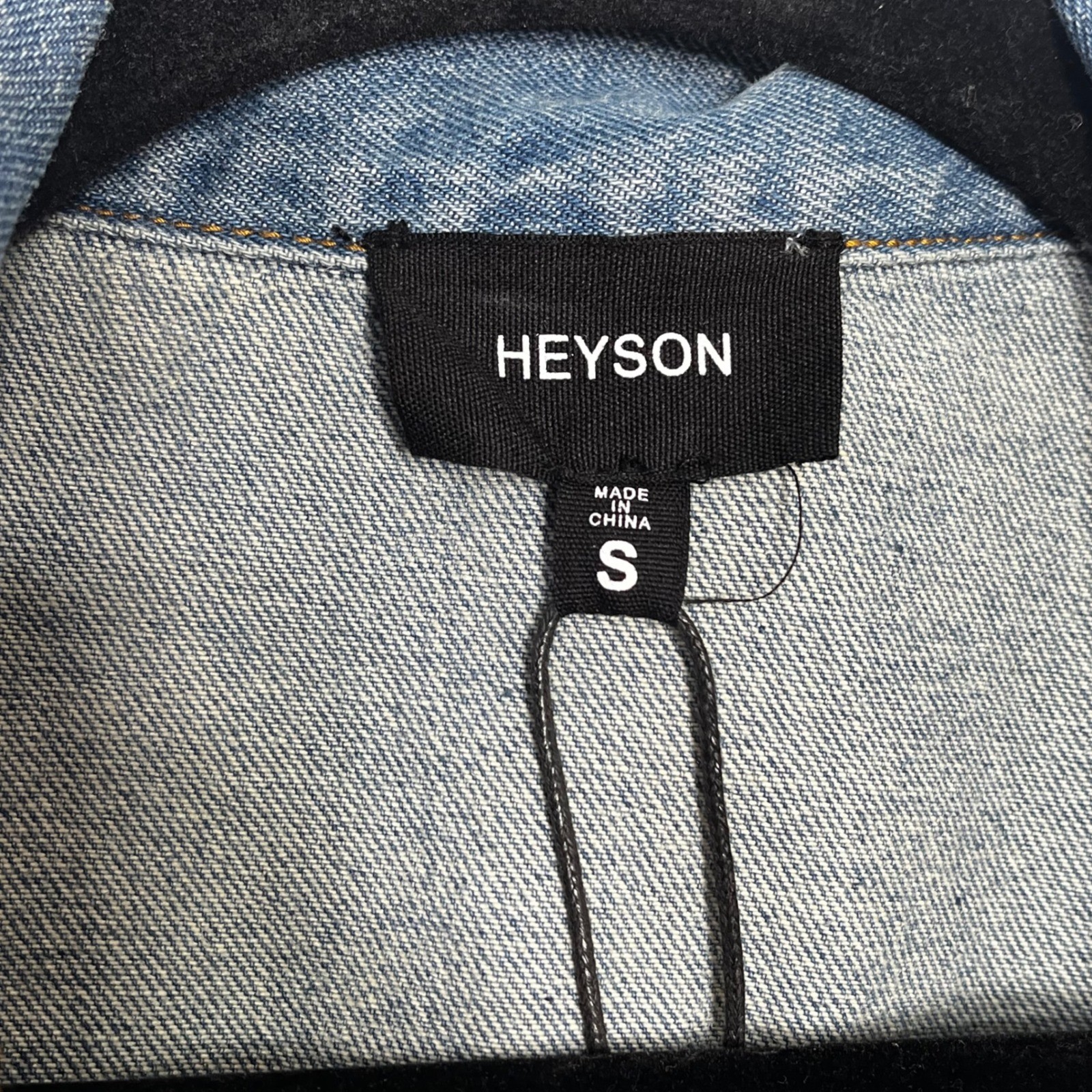 Heyson Womens Distressed Denim Jacket Dress Light Wash Belted DJ1008 Small New