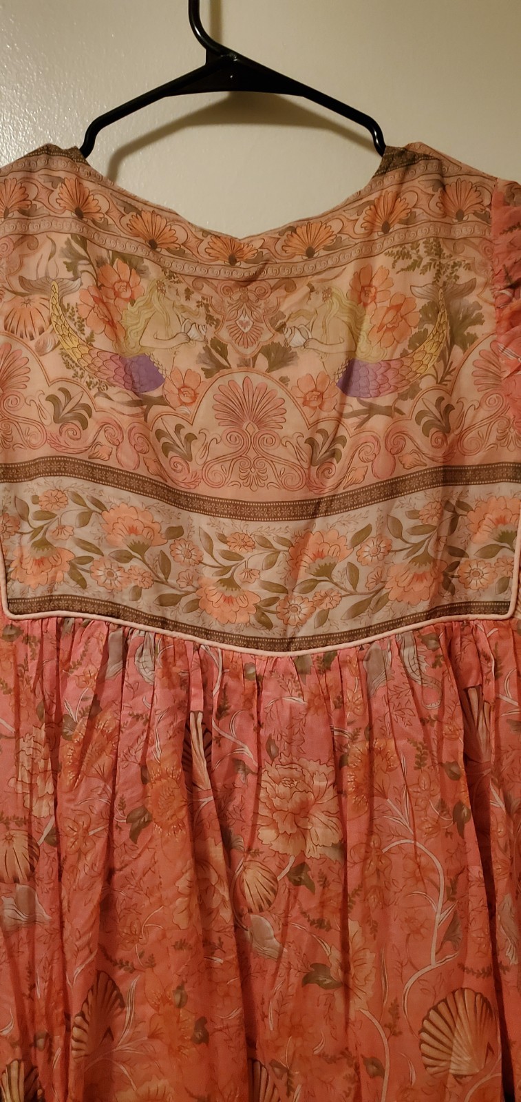 Spell And The Gypsy Collective Seashell Boho Mermaids Coral Mini Dress S