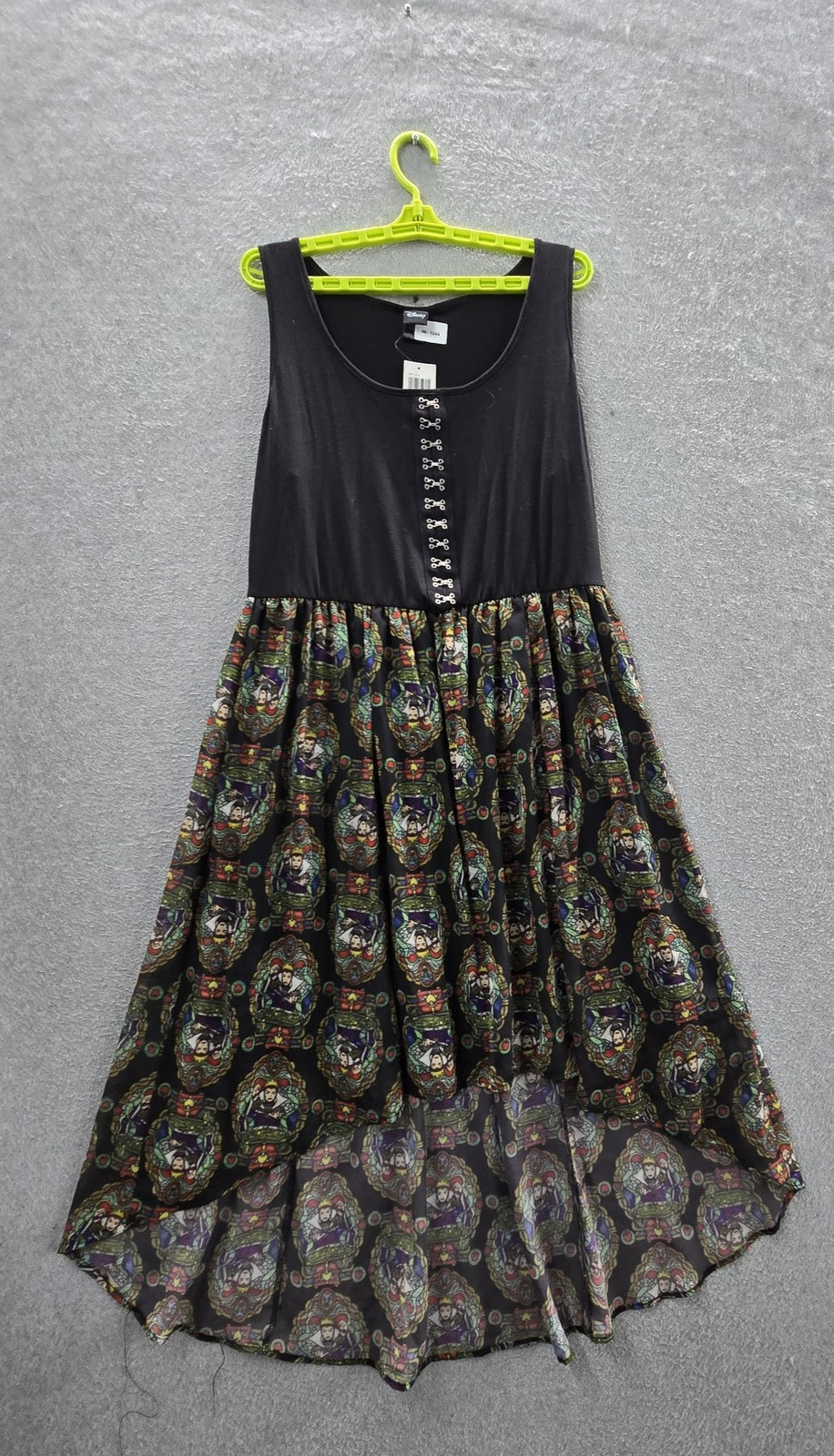 Disney Women Dress 1 PLUS Black Snow White Evil Queen Hi Low Whimsigoth Goth NWT