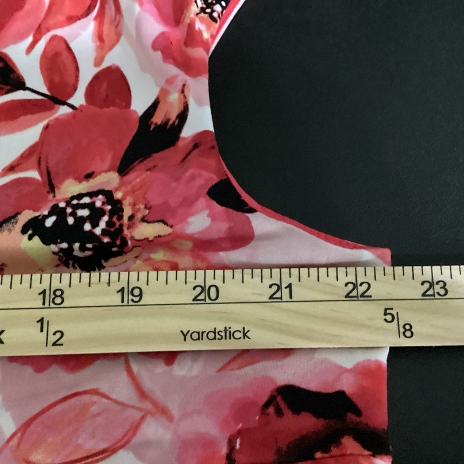 NWT Connect Apparel Twisted Front Draped Faux Wrap Floral Midi Dress Plus Sz 20