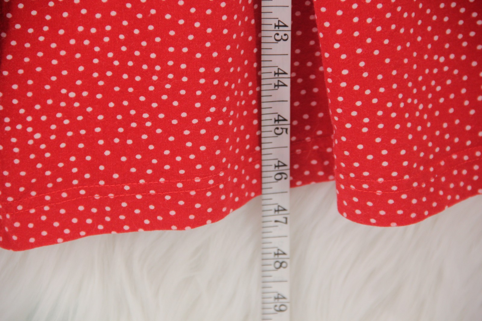 Vintage 1990s Capacity Knits Midi Red Ditsy Cotton Cottagecore Prairie Farm M