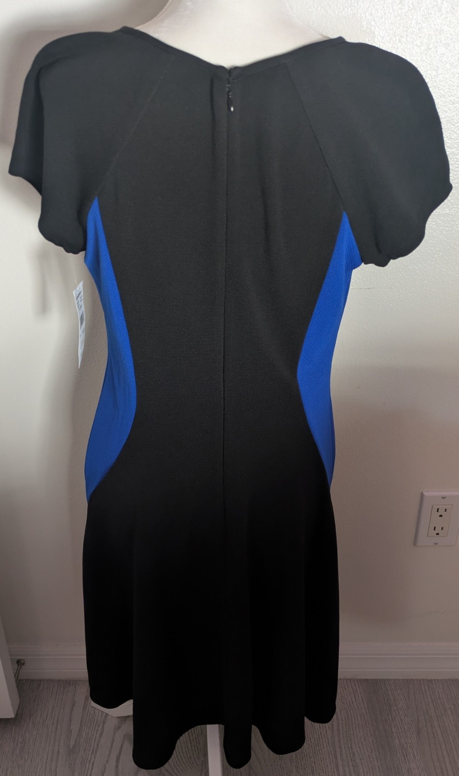 Studio One Sleeveless Blue Black White Casual Dress Women’s Sz 10 Blockcolor