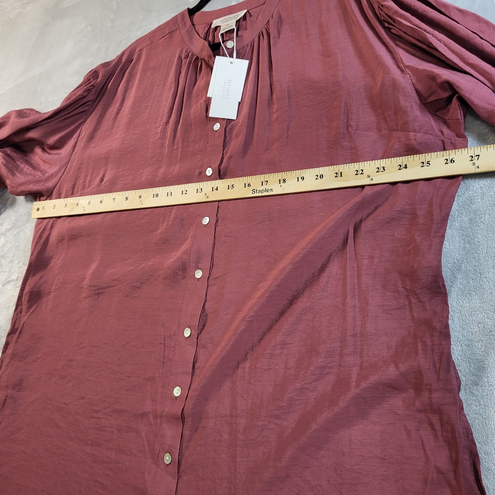 City Chic Refinity Limited Edition Balloon Sleeve Tunic dress Semi-sheer NWT M