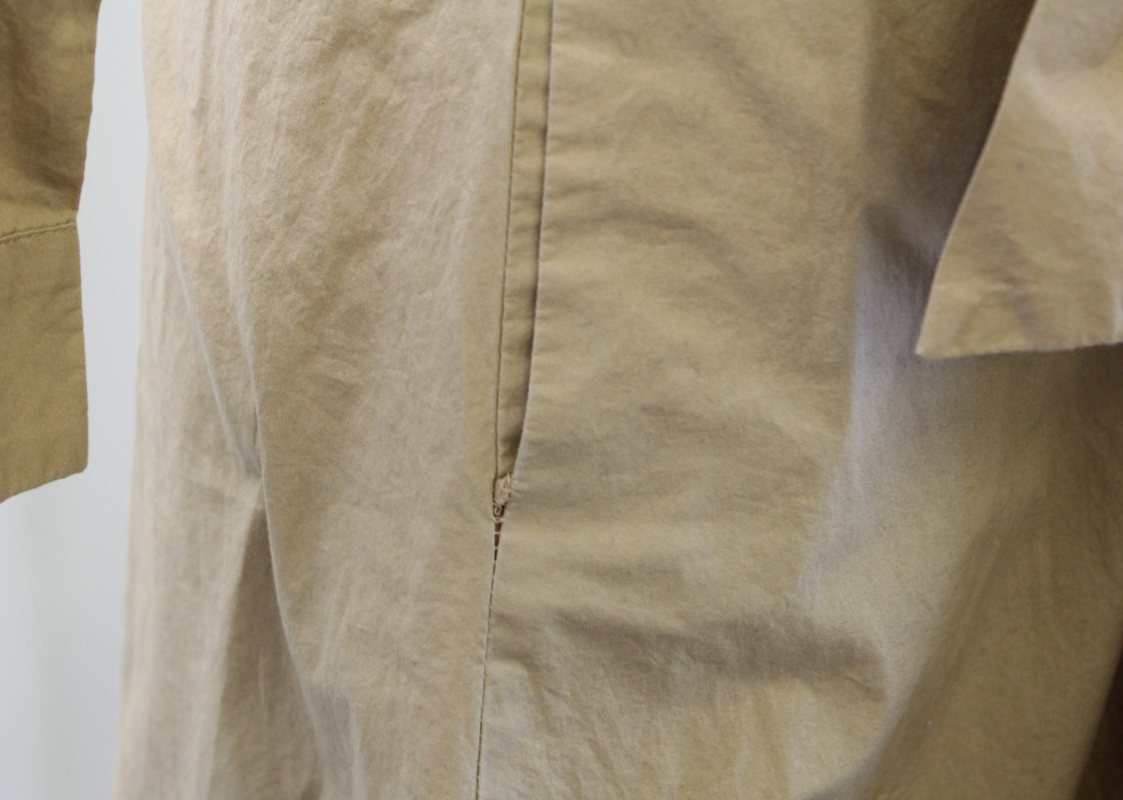 J Crew Poplin Button Front Tie Waist Shirt Dress in Honey Brown Size 4 Tan Khaki