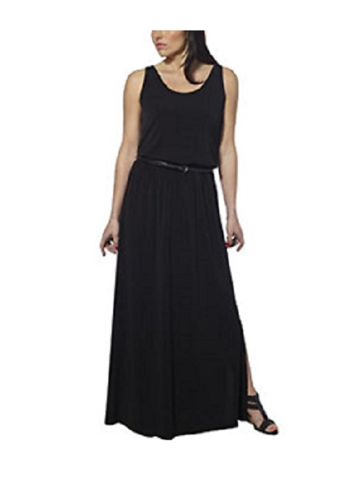 FEVER Pink/Black Striped Long Dress Belted S/M/L/XL/XXL Variety New