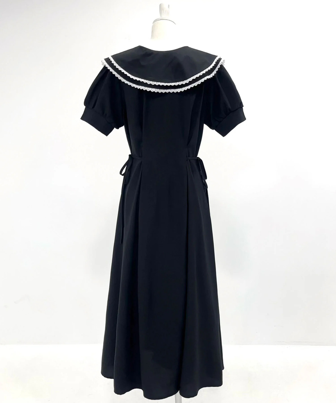 Thanksgiving sale eligible 4L-6L double big collar shirt dress Jirai New