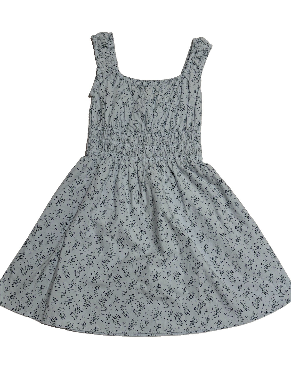 UNIQLO Floral Ruffle Strap Smocked Waist Dress- Size S