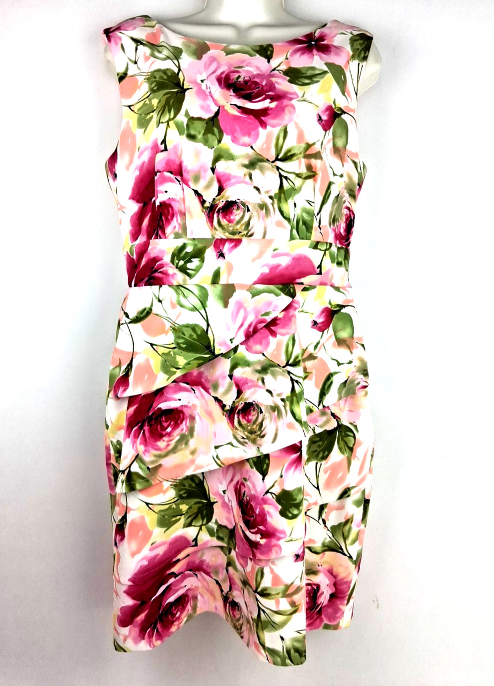 Connect Apparel Floral Sheath Sleeveless Dress Women’s Size 8