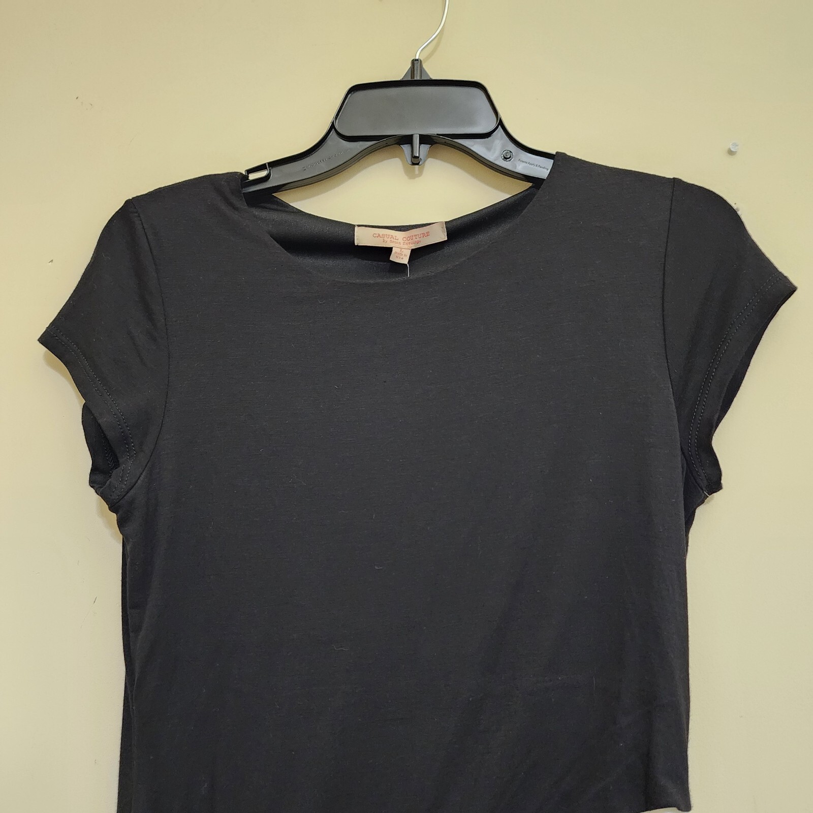 nwt CASUAL COUTURE size Large Side Rouching Slim Fit Stretch Dress Black