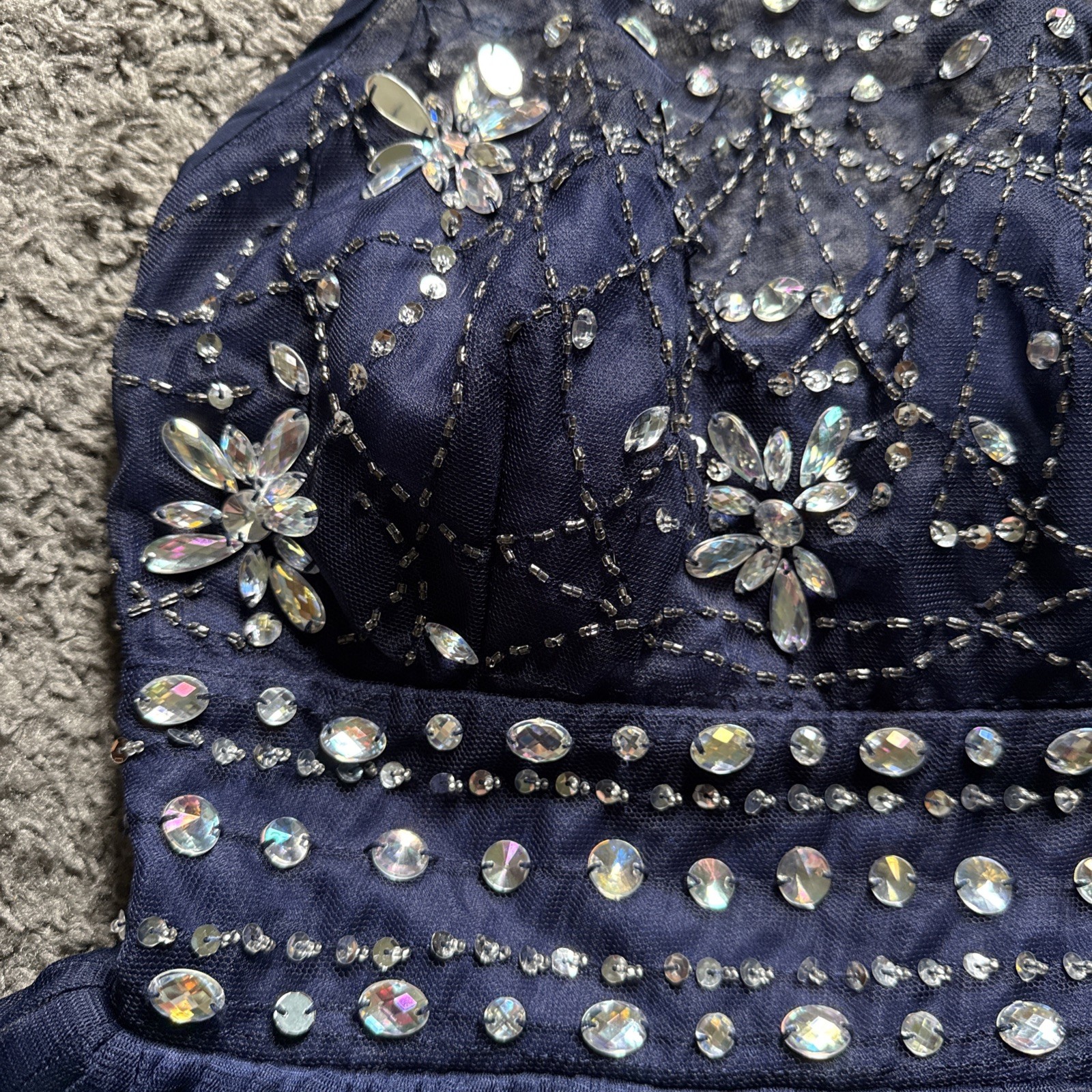 B Darlin Party TutuDress, sequins & rhinestones, Size 3/4 Holiday Prom – EUC!