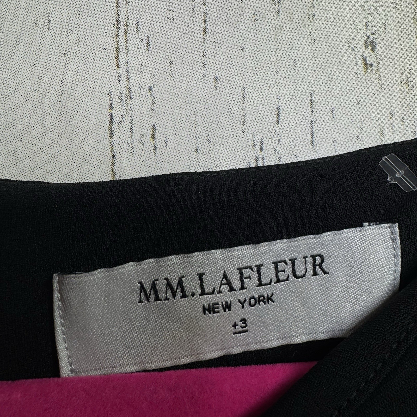 MM.LaFleur Black Sheath Dress 3X Minimalist Career Office Business Zip Back