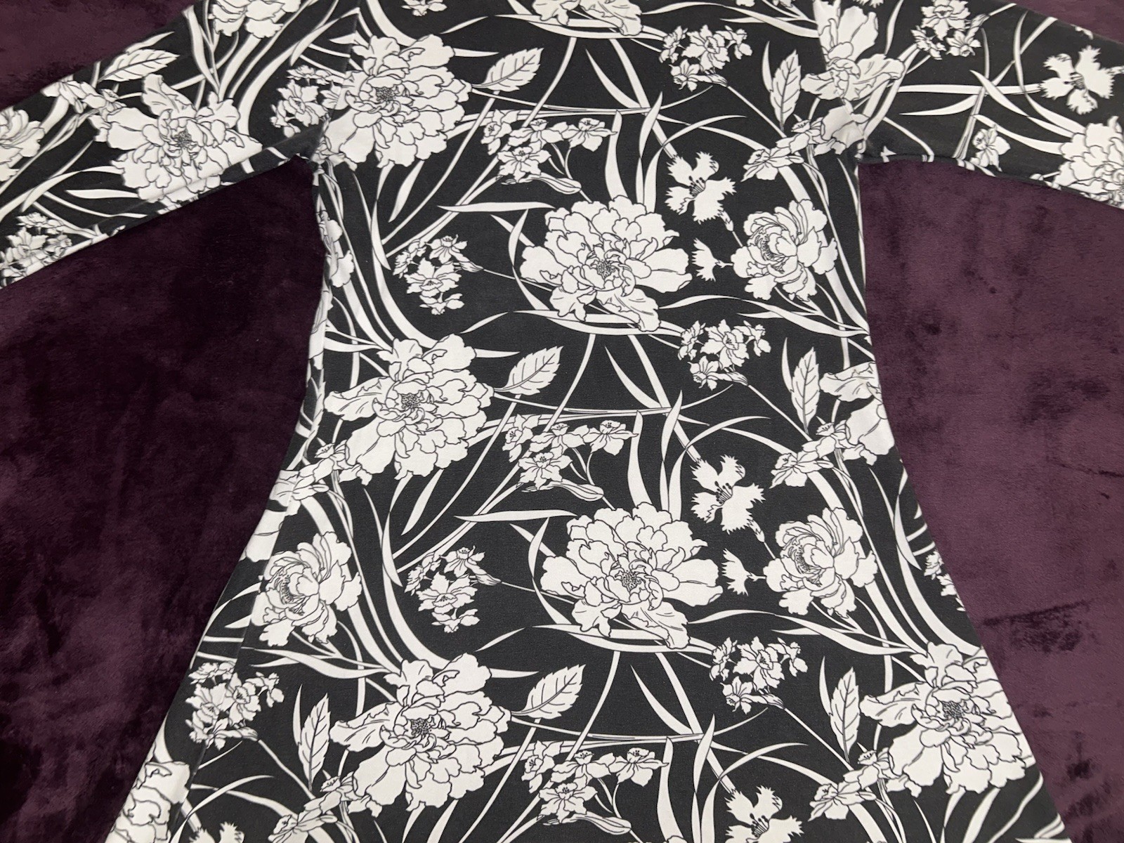 VTG Early 2000’s Bryn Walker Long Sleeve Long Floral Dress-Excellent-M-Unworn