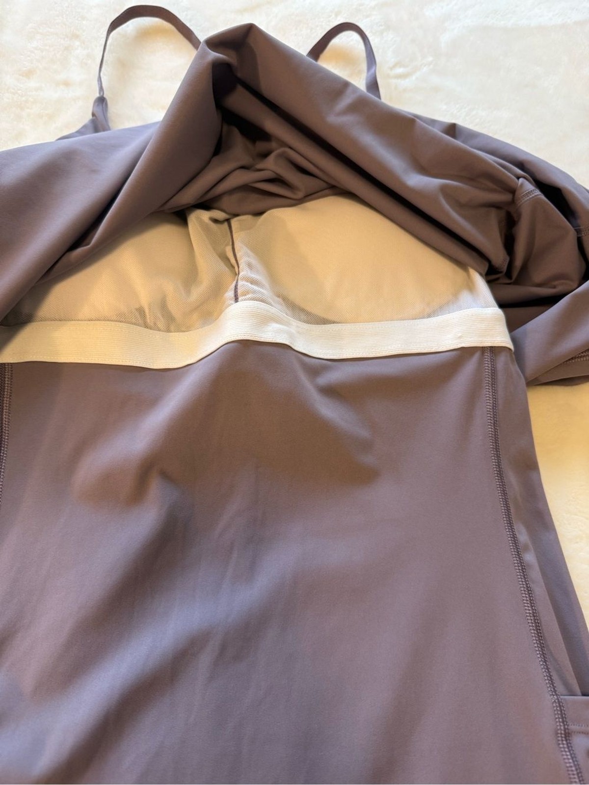 IUGA Mauve Athletic Dress with Built In Shorts Pockets Tennis Golf