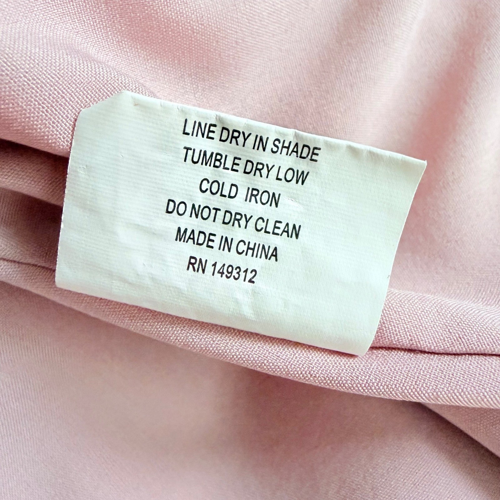 Saints + Secrets Pink Crinkle Ruffle Mini Dress Tie Front Smocked Waist Womens S