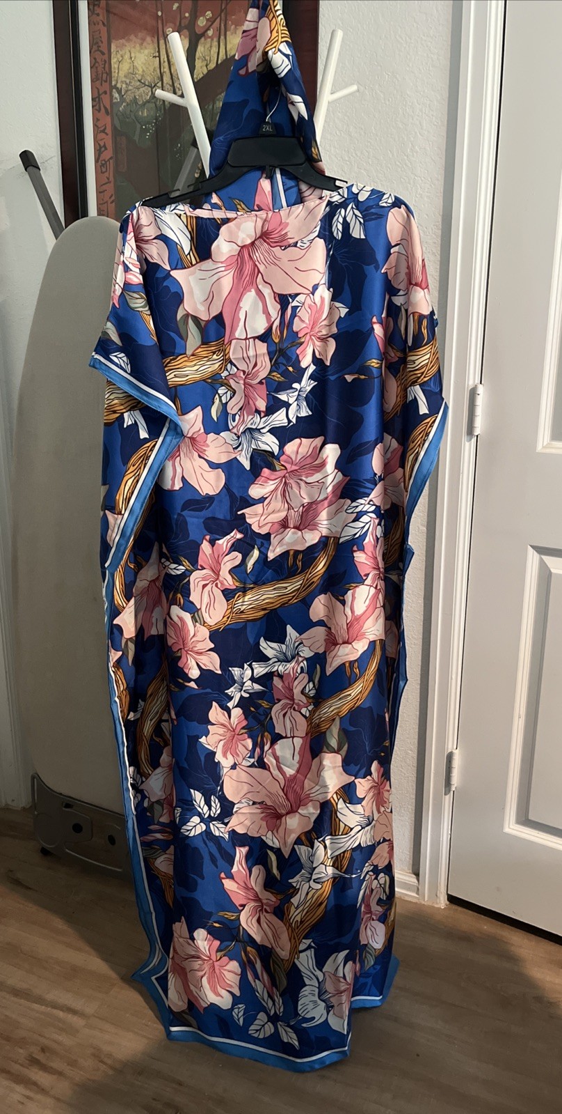 Caftan Dress One Size with Multiple Colors One Size Fits Most Mumu W Scarf Silky