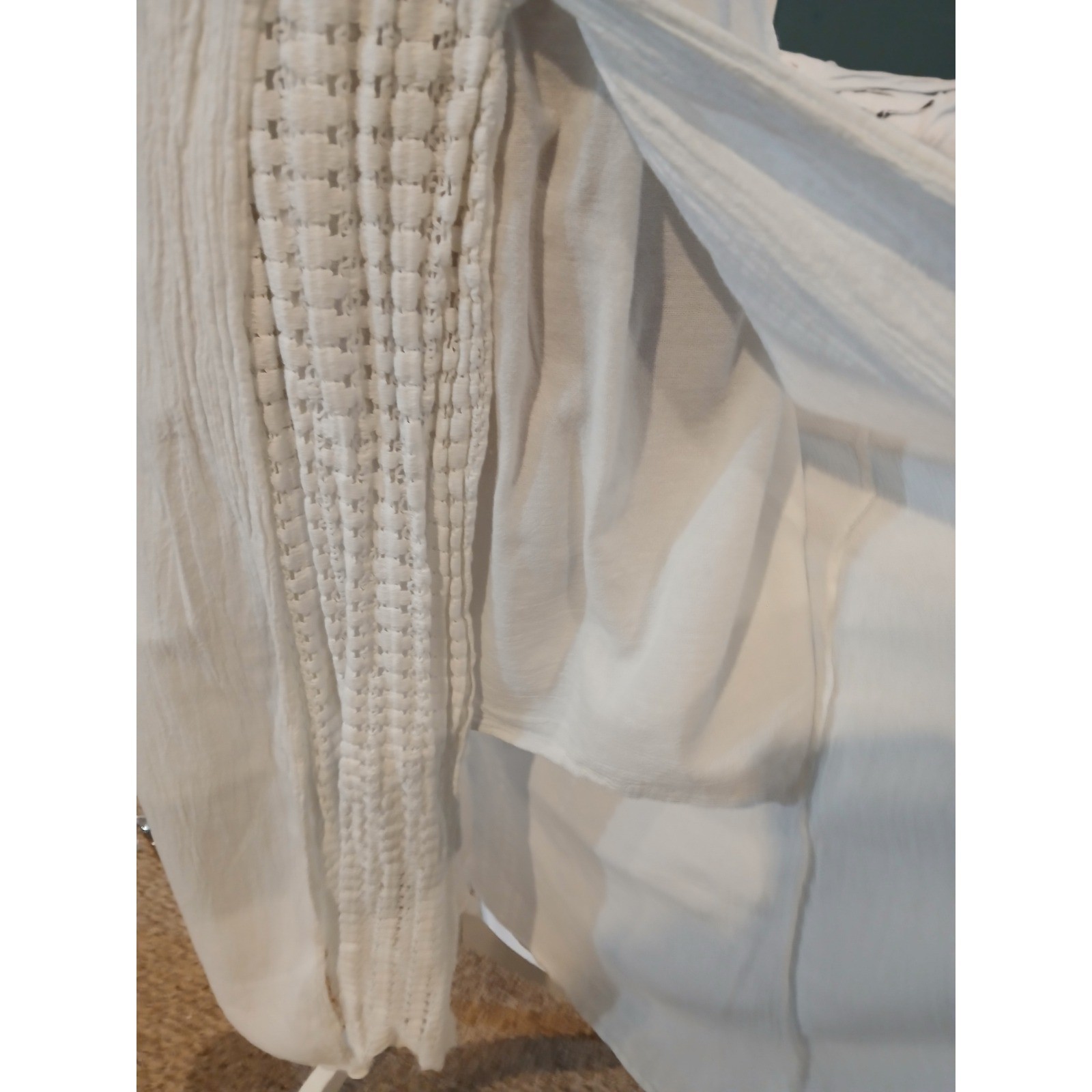 Seaspice Resort Wear Small White 100% Peruvian Cotton Halter Split Midi Dress