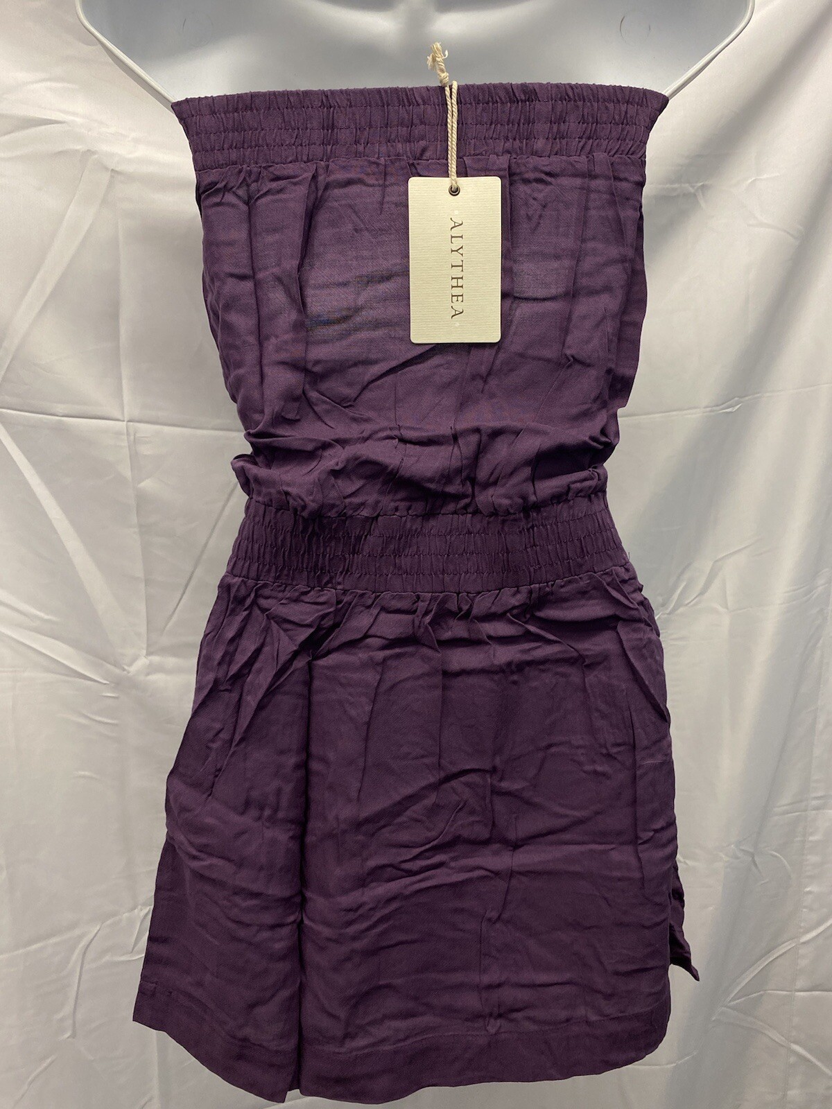 Alythea Purple Strapless Romper • Size Large