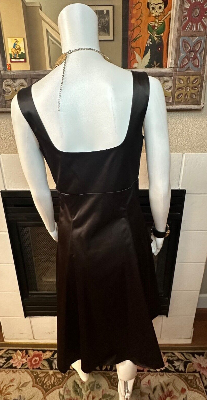silk assets black cocktail Dress armpit to armpit 16″ Length 41.5″
