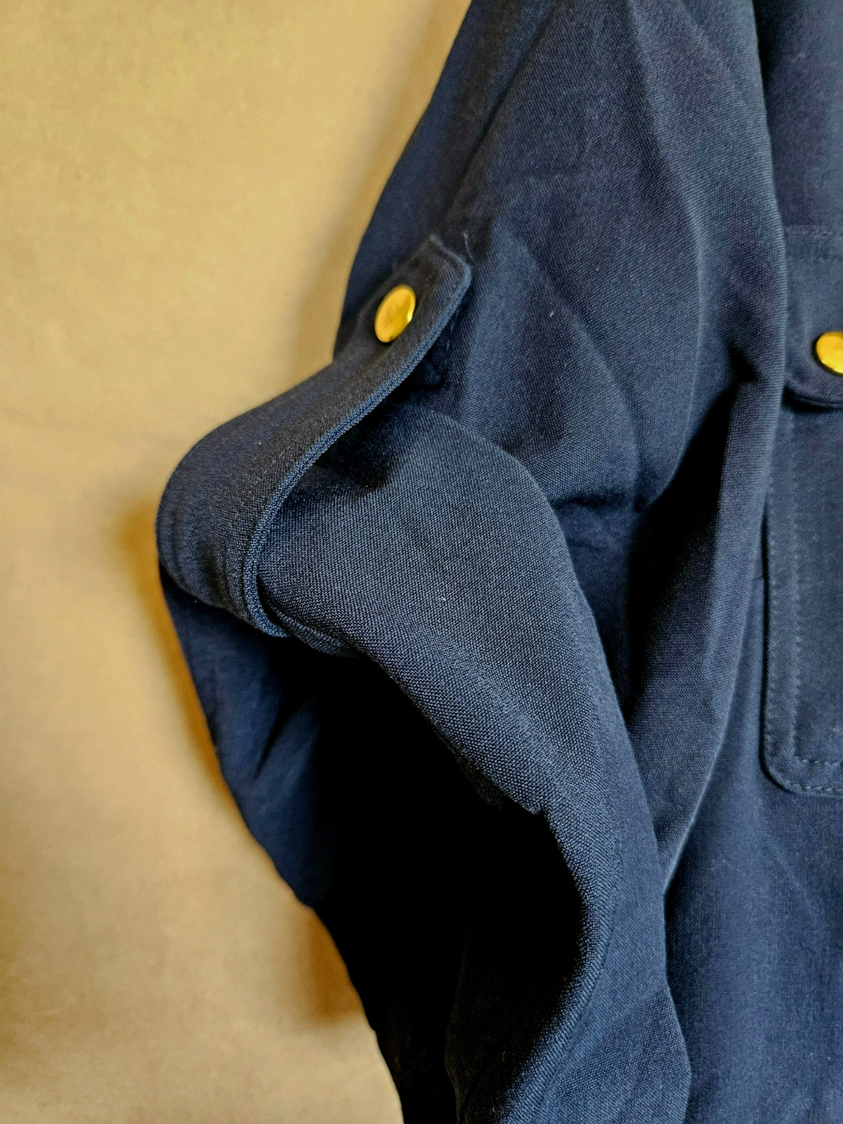 SHELBY & PALMER DRESS ZIP FRONT STRAIGHT WITH POCKETS NAVY BLUE SIZE 20W # 4903