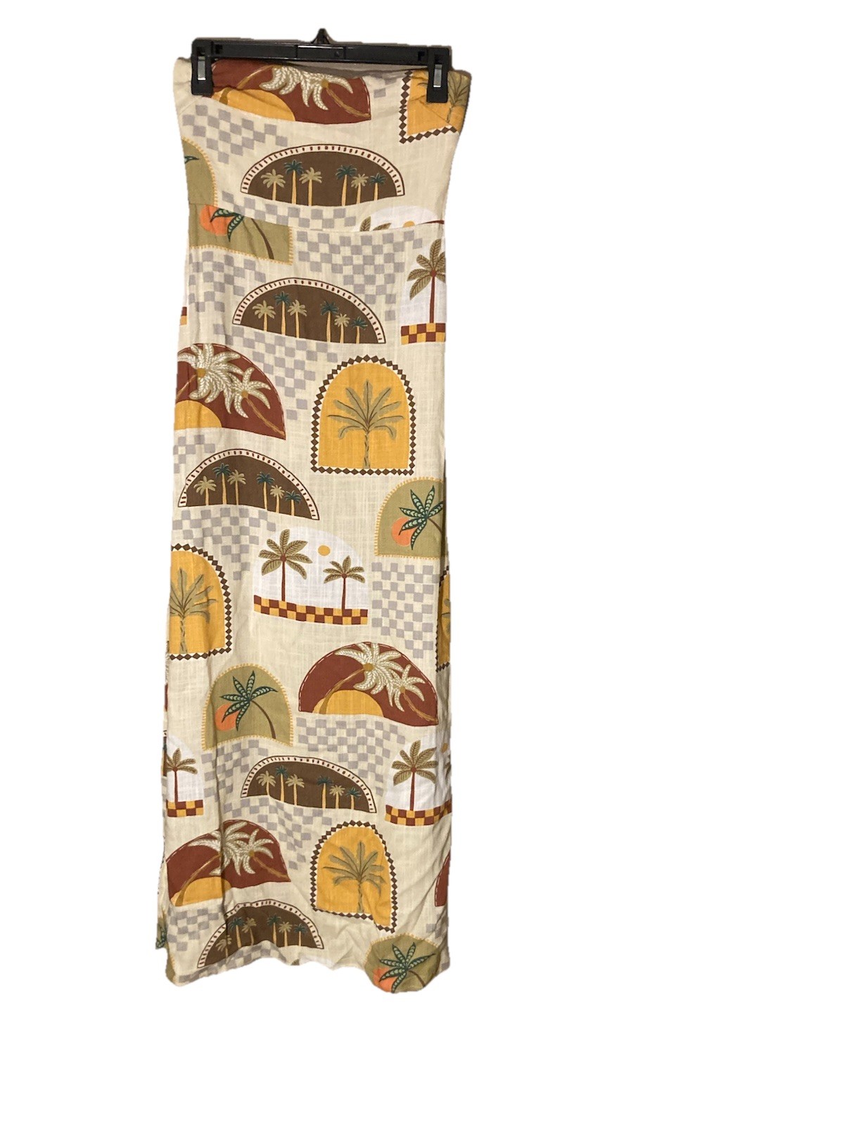 Paper Heart Anthropologie Dress Women’s/Small/NWT/Strapless/Linen Blend/Tropical