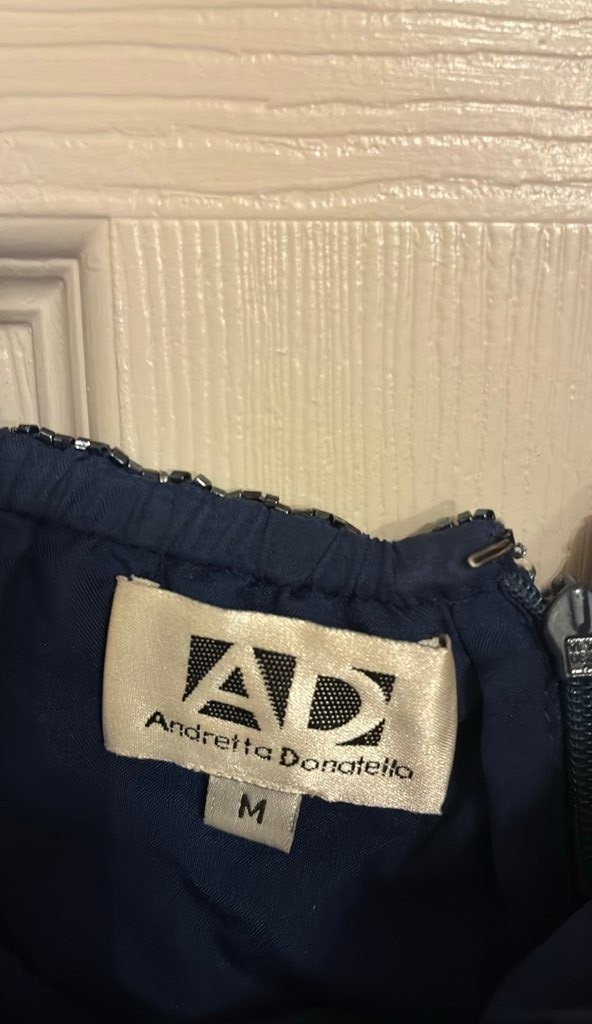 Andretta Donatella Beaded Evening Gown