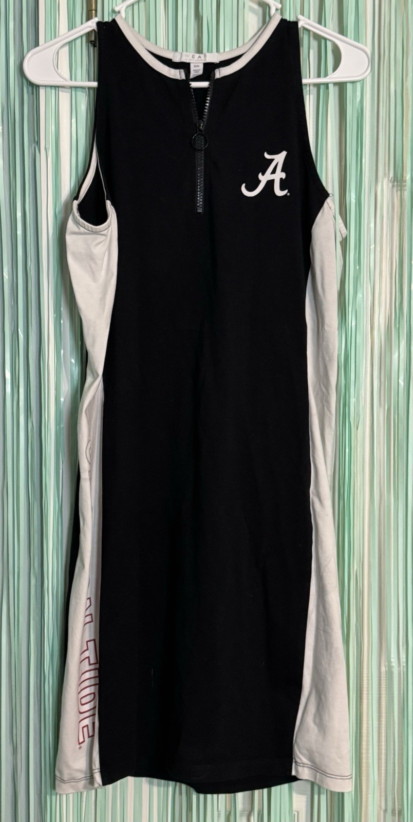 Wear By Erin Andrews Black/White, Alabama Crimson Tide Body Con Dress, Medium