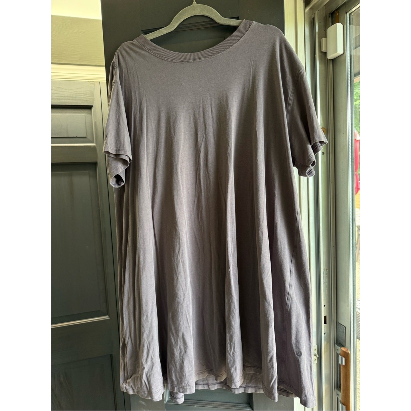 Lululemon Women’s Shortsleeve Dress Size 12 Purple Gray Athleisure Casual Comfy