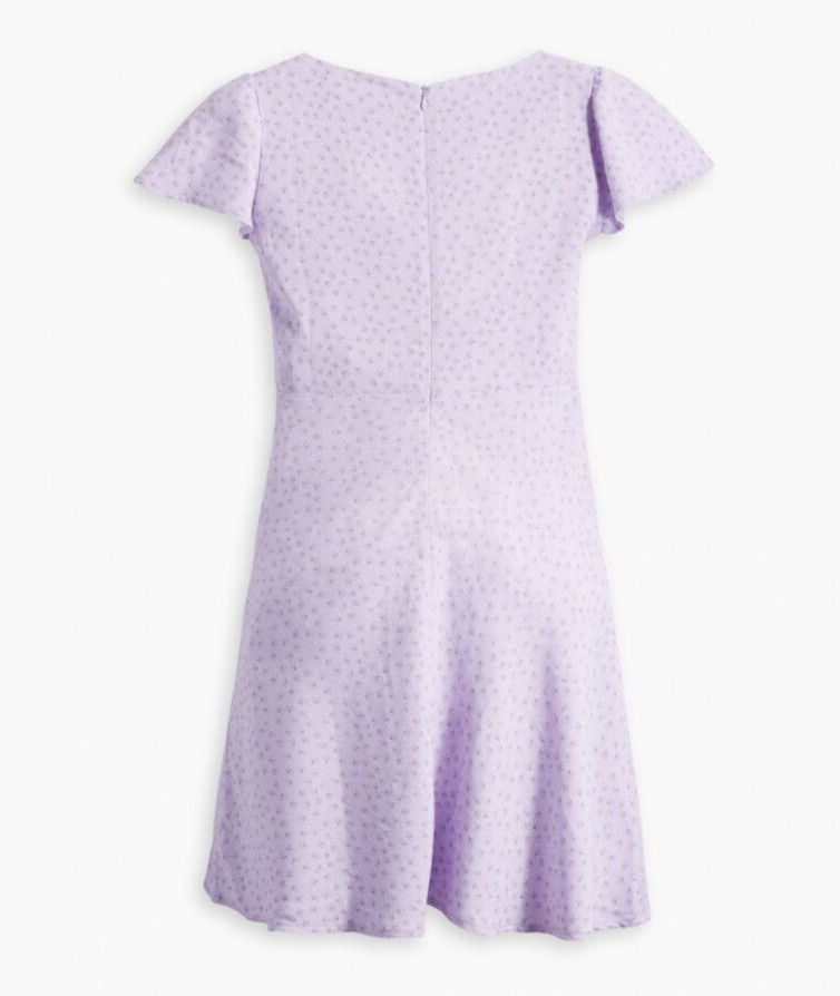 Levi’s Women’s Skylar Flutter Sleeve Dress Size XS Purple Rose New