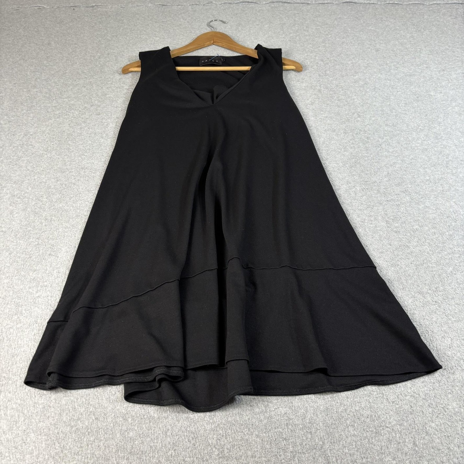 HATCH Dress Women 1 Small Black Maternity Trapeze Swing Tank Tunic Stretch Comfy