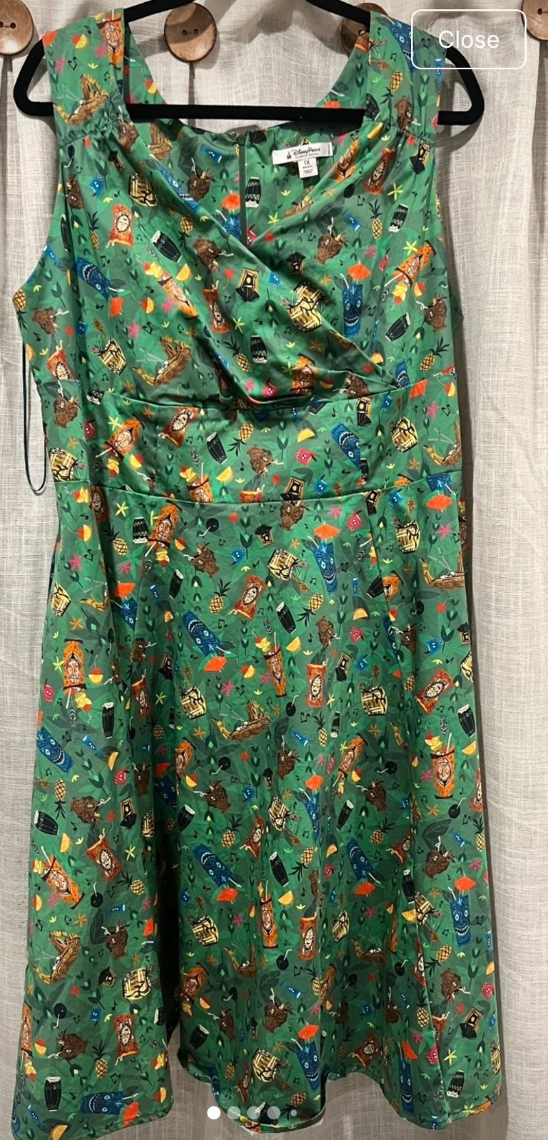 Disney Parks The Dress Shop Trader Sams Enchanted Tiki Room Swing Dress Sz 1X